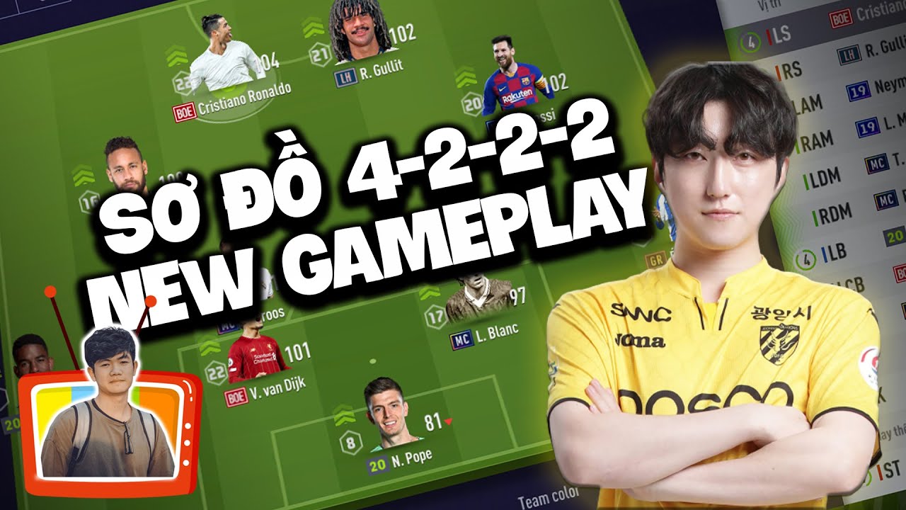 Sơ Đồ 4-2-2-2 Ban Bật New Gameplay - Game Thủ Park Jun Hyo - YouTube